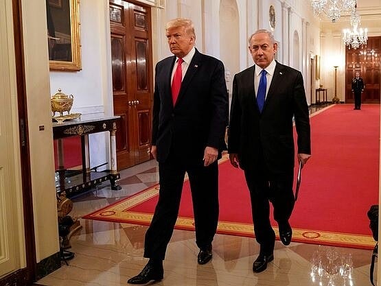 মার্কিন প্রেসিডেন্ট ডোনাল্ড ট্রাম্প ও ইসরায়েলি প্রধানমন্ত্রী বেনিয়ামিন নেতানিয়াহু