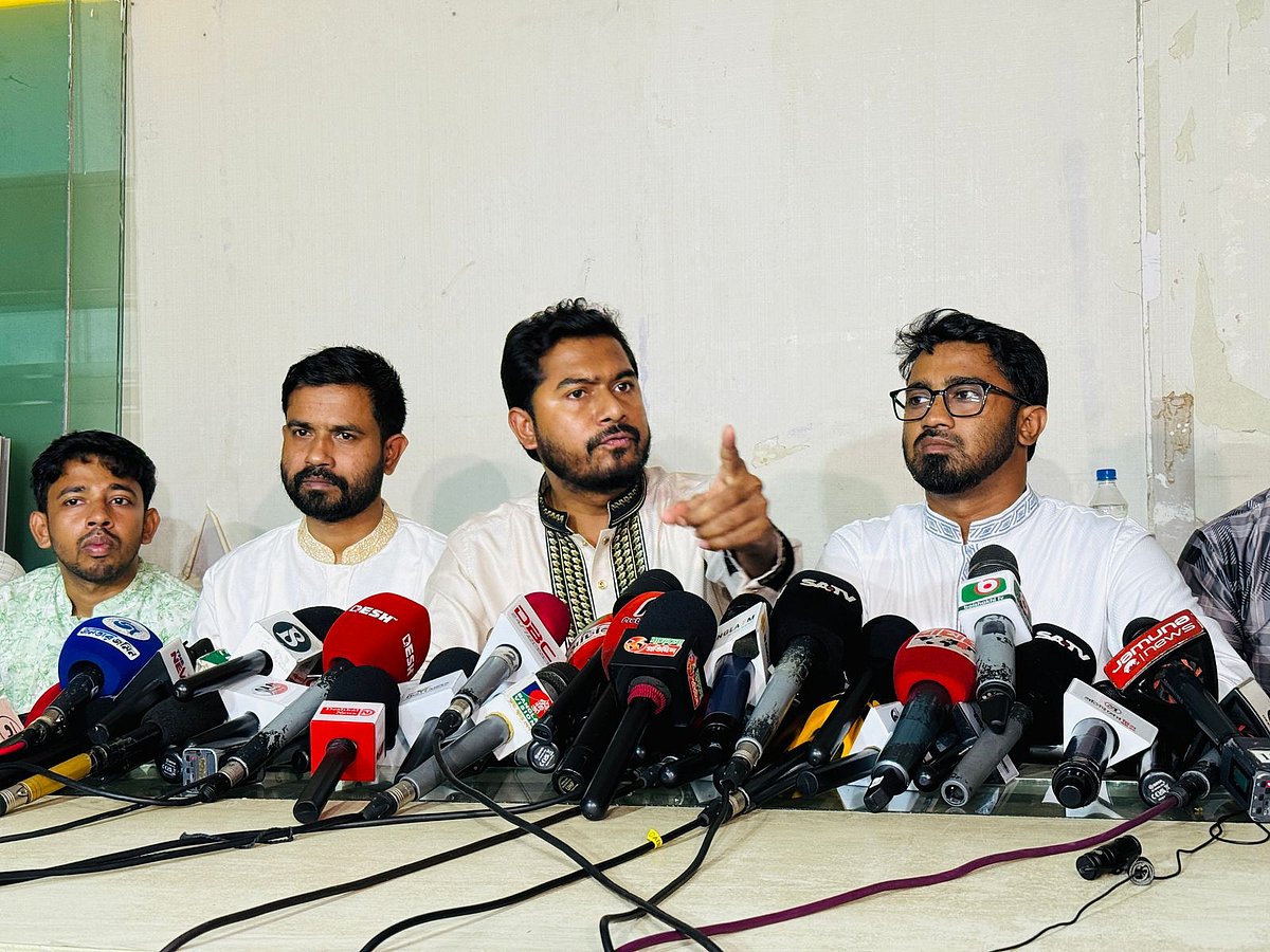 গণ অধিকার পরিষদের সভাপতি নুরুল হক। ঢাকা, ১১ মে