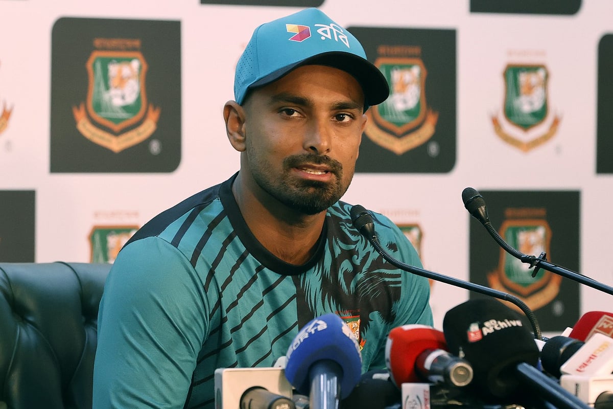 বাংলাদেশ টি–টোয়েন্টি দলের অধিনায়ক লিটন দাস। আজ মিরপুরে সংবাদ সম্মেলনে