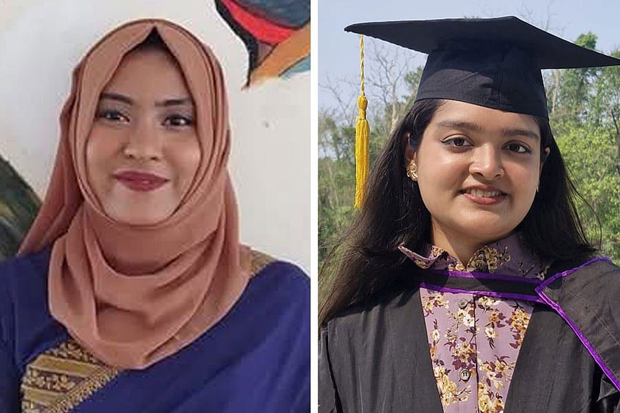 তাহিয়া আকতার ও ফারিহা আহমেদ