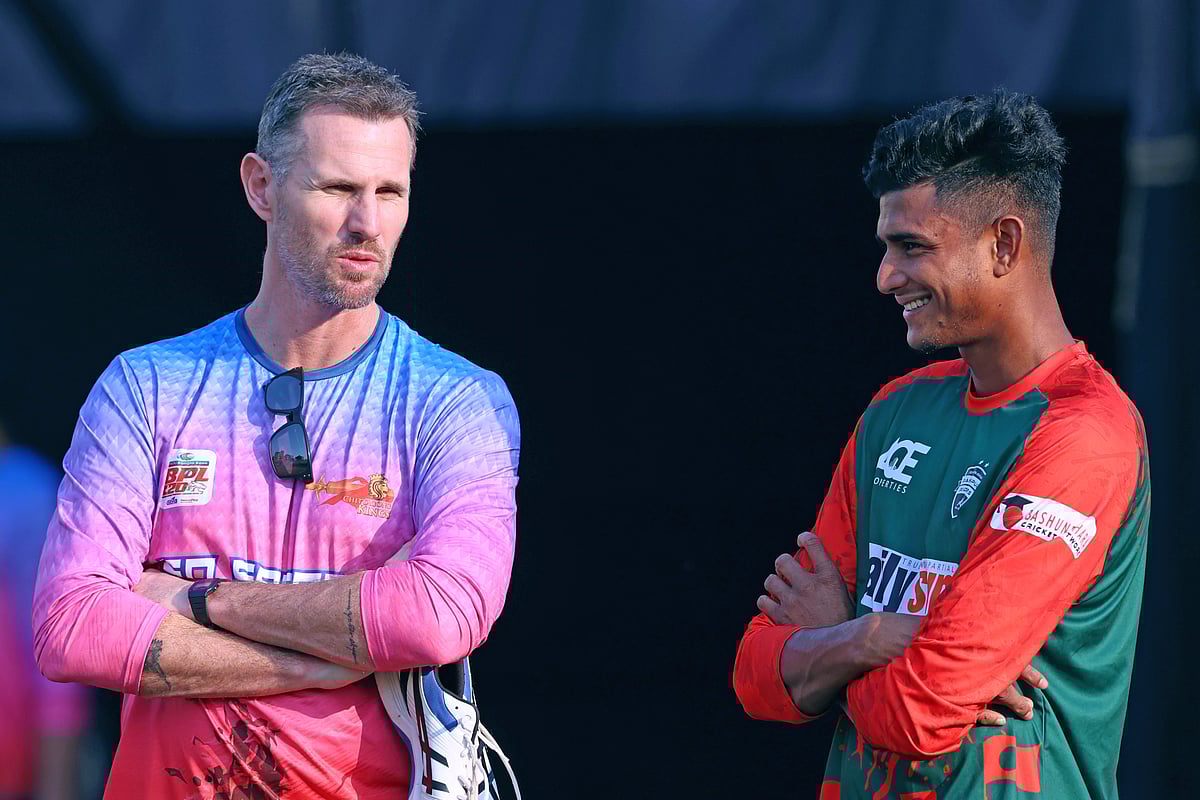 শন টেইটের সঙ্গে নাহিদ রানা, যখন বিপিএলে কাজ করেছেন এই অস্ট্রেলিয়ান।