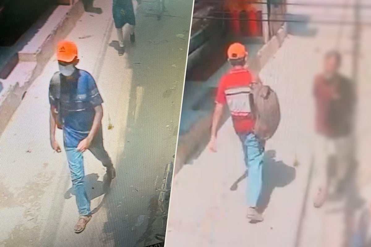 সিসিটিভিতে দেখতে পাওয়া এই ব্যক্তিকে গ্রেপ্তার করার কথা জানিয়েছে পুলিশ