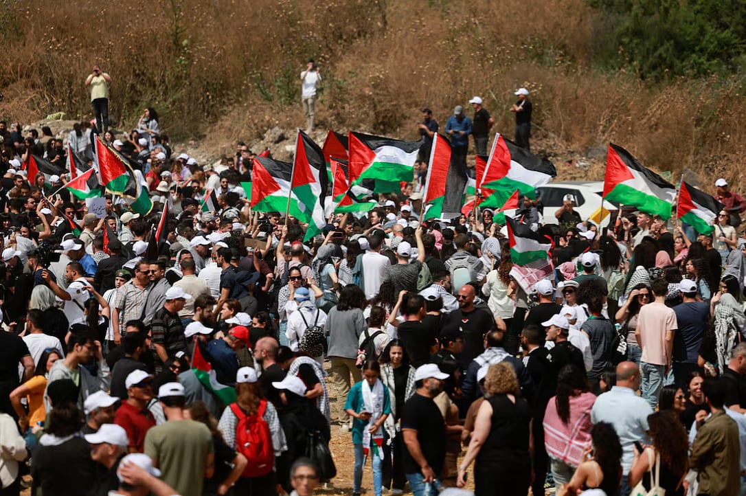 গত বছর নকবা দিবসে হাইফায় ফিলিস্তিনিদের জমায়েত