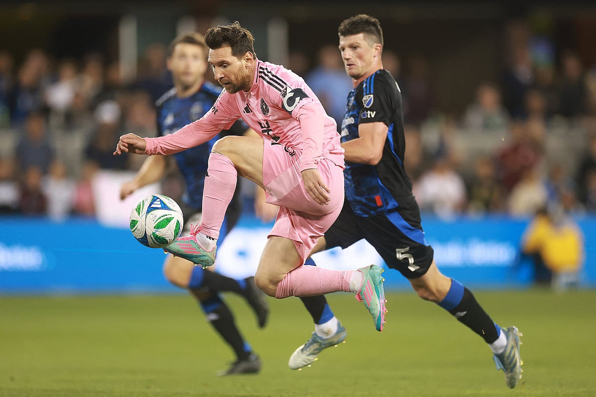 লিওনেল মেসিকে আজ তাঁর স্বাভাবিক খেলা খেলতে দেয়নি সান হোসে আর্থকোয়েকস