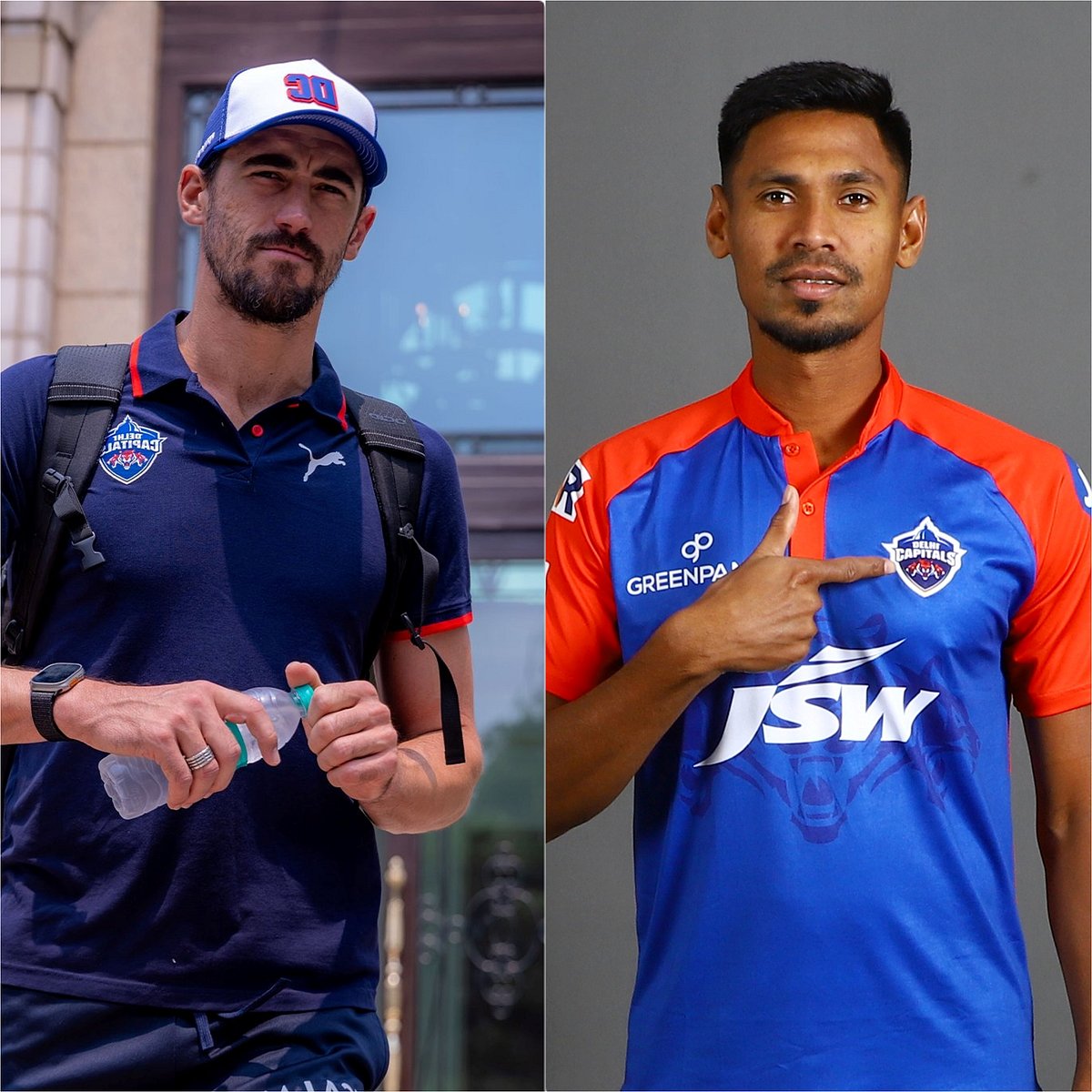 মিচেল স্টার্ক ও মোস্তাফিজুর রহমান।