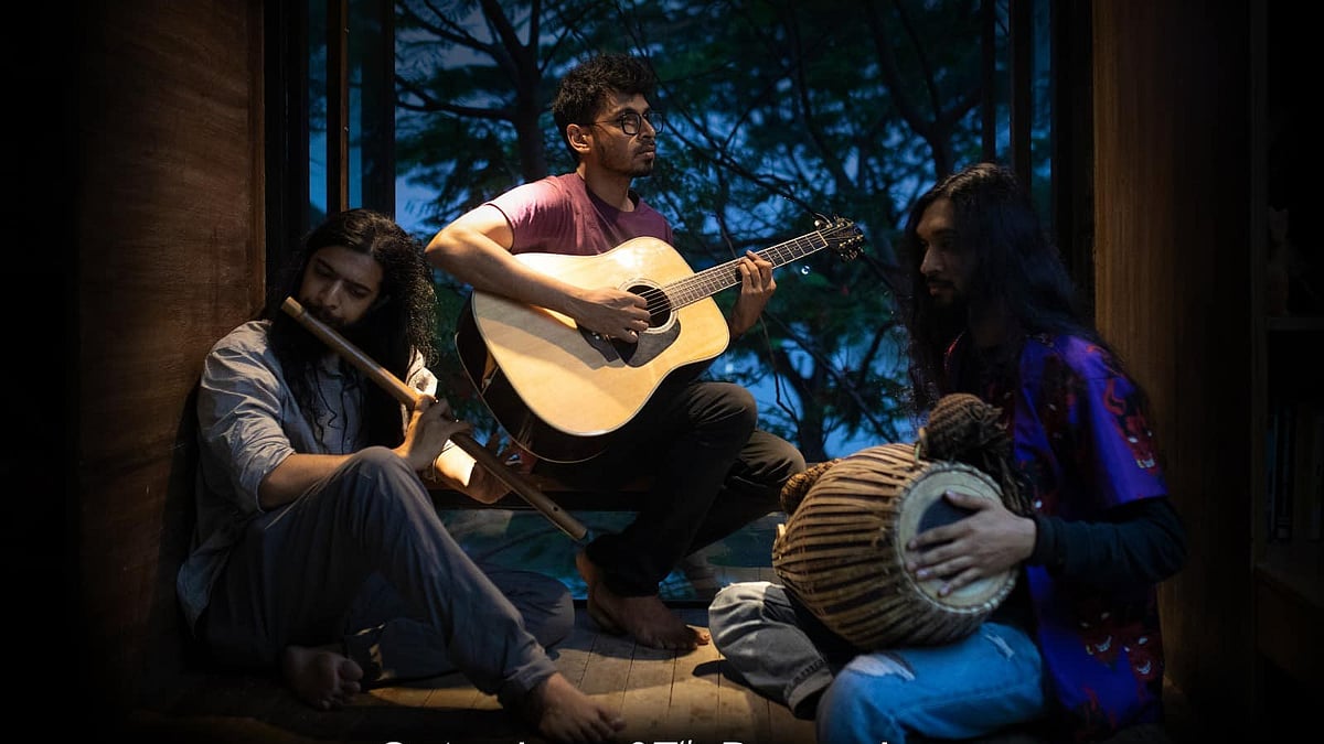 কাকতাল ব্যান্ডের সদস্যরা। ব্যান্ডের ফেসবুক থেকে