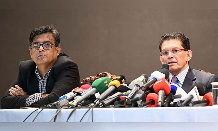 বুধবার ফরেন সার্ভিস একাডেমিতে সংবাদ সম্মেলনে কথা বলেন জাতীয় নিরাপত্তা উপদেষ্টা ড. খলিলুর রহমান