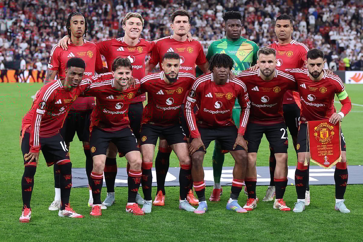 ইউরোপা লিগের ফাইনালে খেলা ম্যানচেস্টার ইউনাইটেড একাদশ।
