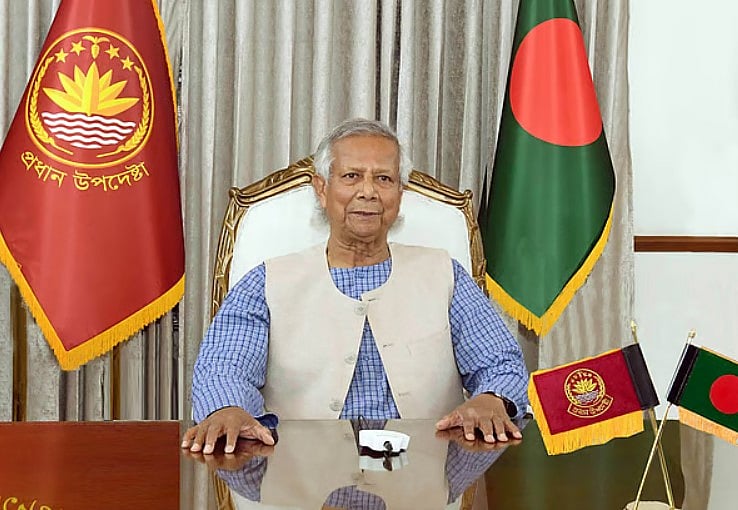 অন্তর্বর্তী সরকারের প্রধান উপদেষ্টা অধ্যাপক মুহাম্মদ ইউনূস