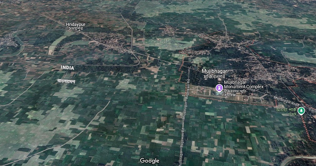 মেহেরপুরের বাংলাদেশ-ভারত সীমান্ত এলাকা