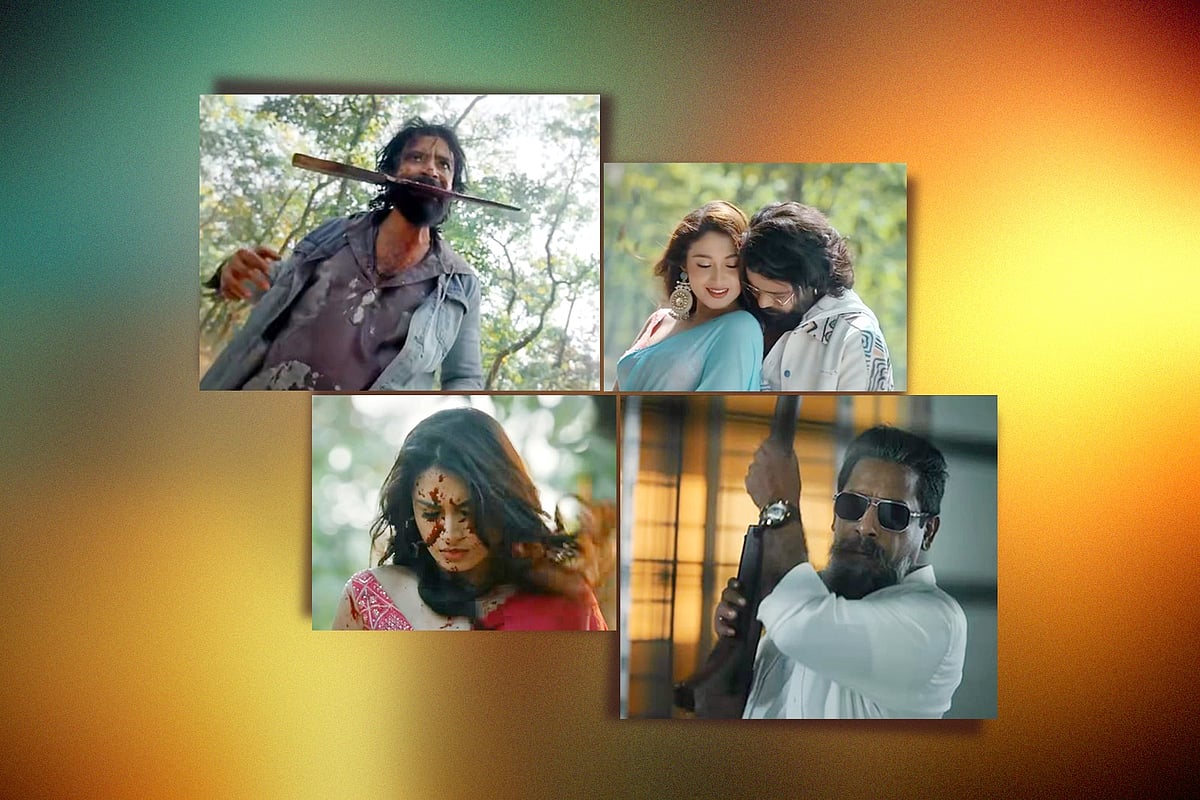 ‘ইনসাফ’–এর টিজার থেকে। কোলাজ