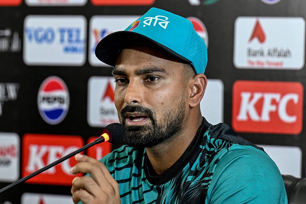 সংবাদ সম্মেলনে লিটন দাস