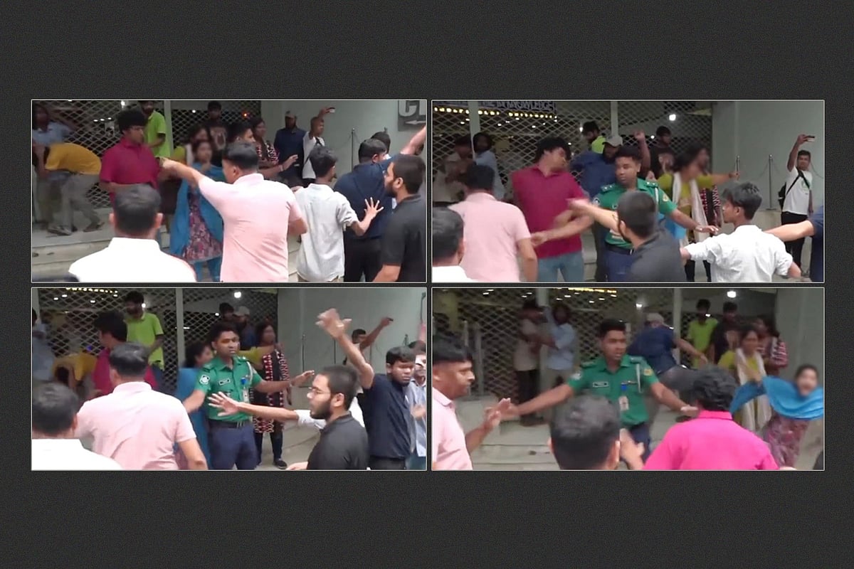 গণতান্ত্রিক ছাত্রজোটের কর্মসূচিতে হামলার ঘটনার একটি ভিডিও সামাজিক যোগাযোগমাধ্যম ফেসবুক ছড়িয়ে পড়েছে