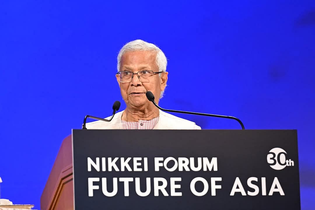 প্রধান উপদেষ্টা অধ্যাপক মুহাম্মদ ইউনূস আজ বৃহস্পতিবার জাপানে ৩০তম ‘নিক্কেই ফোরাম: ফিউচার অব এশিয়া’র সম্মেলনের উদ্বোধনী অধিবেশনে অংশ নেন