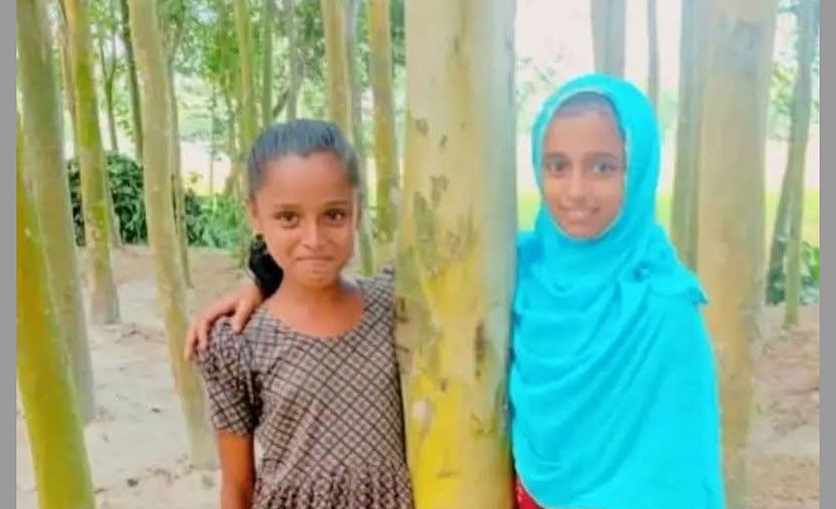 মারিয়া (ডানে) ও ফারিয়া