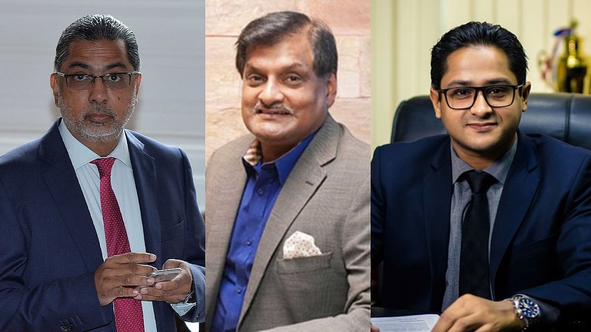 বিসিবির ৩ পরিচালক (বাঁ থেকে) মাহবুবুল আনাম, ইফতেখার রহমান ও ফাহিম সিনহা