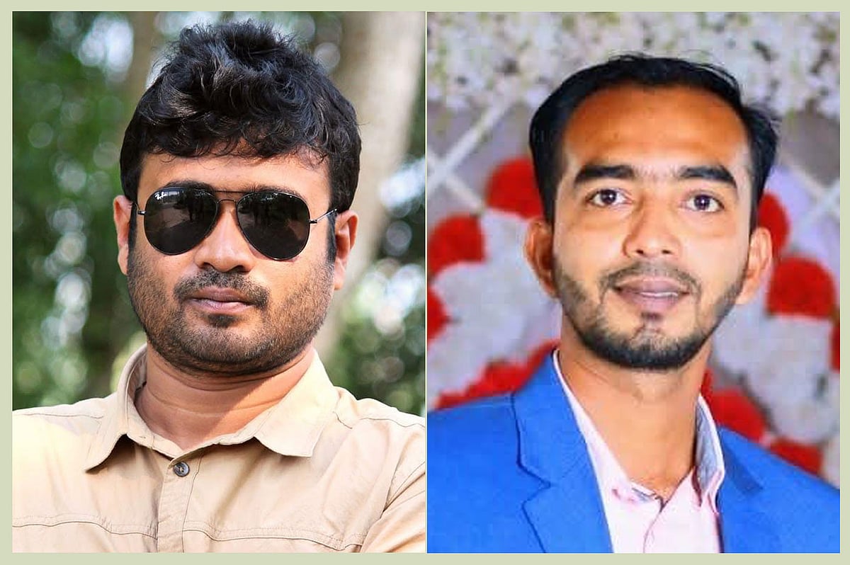 সালাউদ্দিন তালুকদার (বাঁয়ে) ও মাহমুদ হাসান