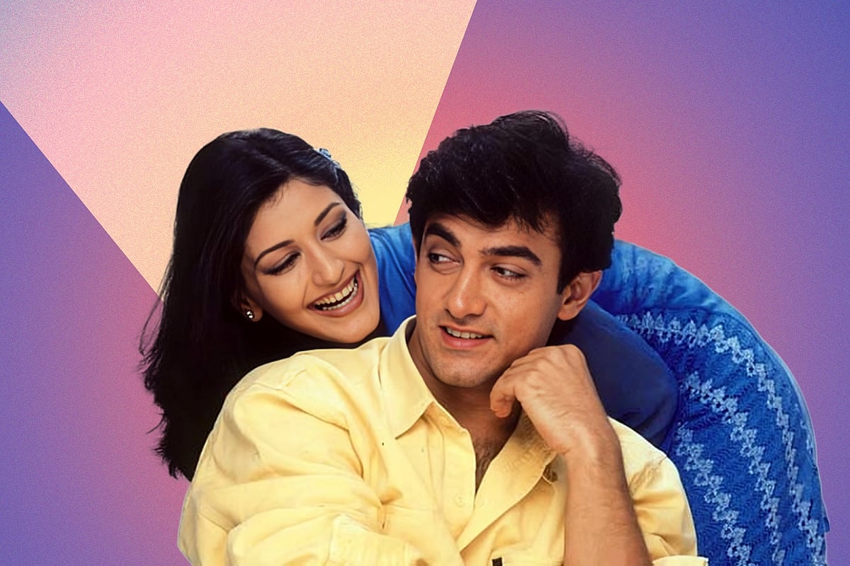 ‘সারফারোশ’ সিনেমায় আমির খান ও সোনালি বেন্দ্রে। আইএমডিবি