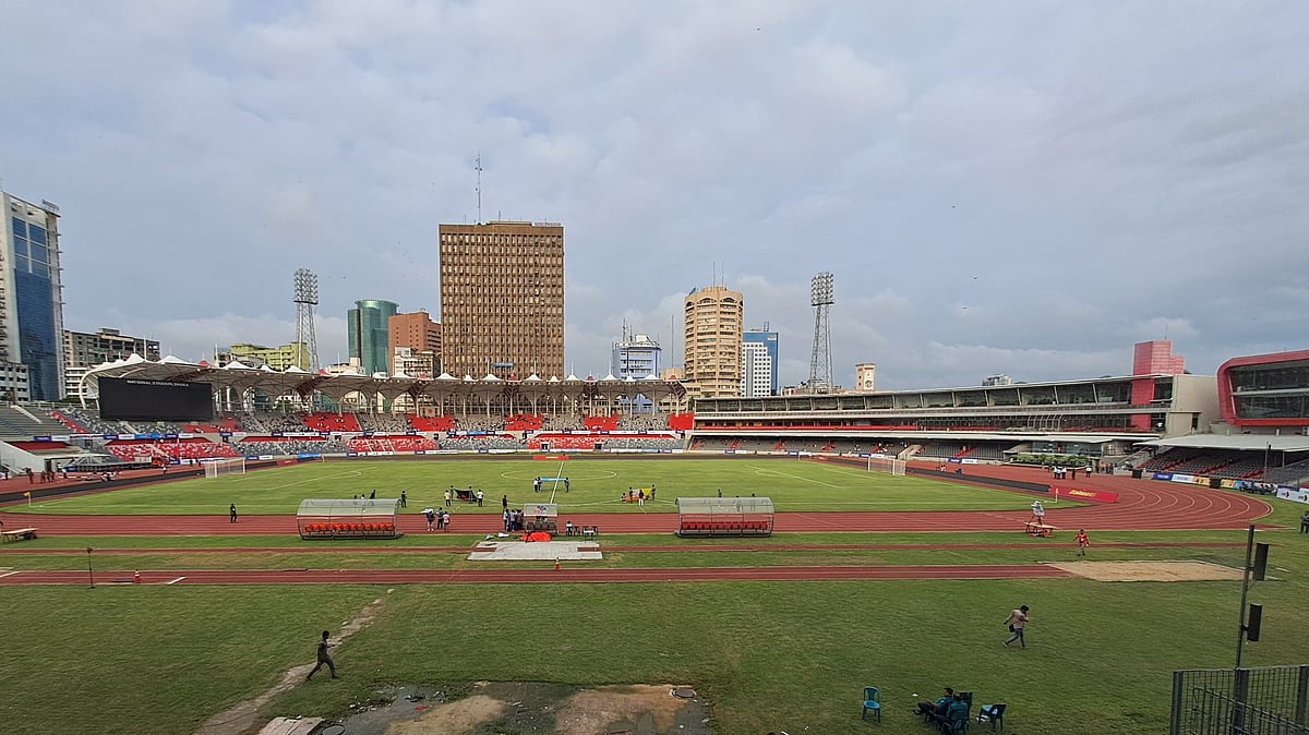 নতুন সাজে জাতীয় স্টেডিয়াম, ঢাকা।