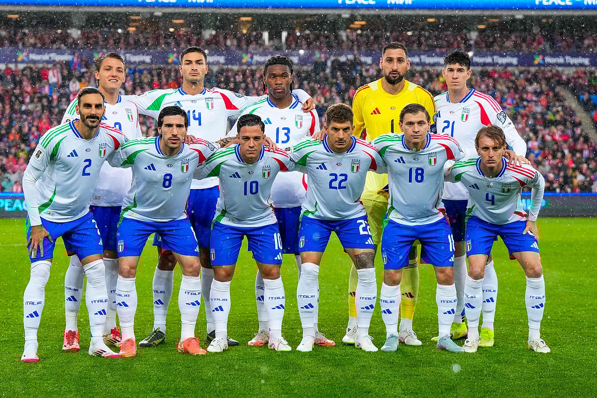 নরওয়ের বিপক্ষে ম্যাচে ইতালির একাদশ।