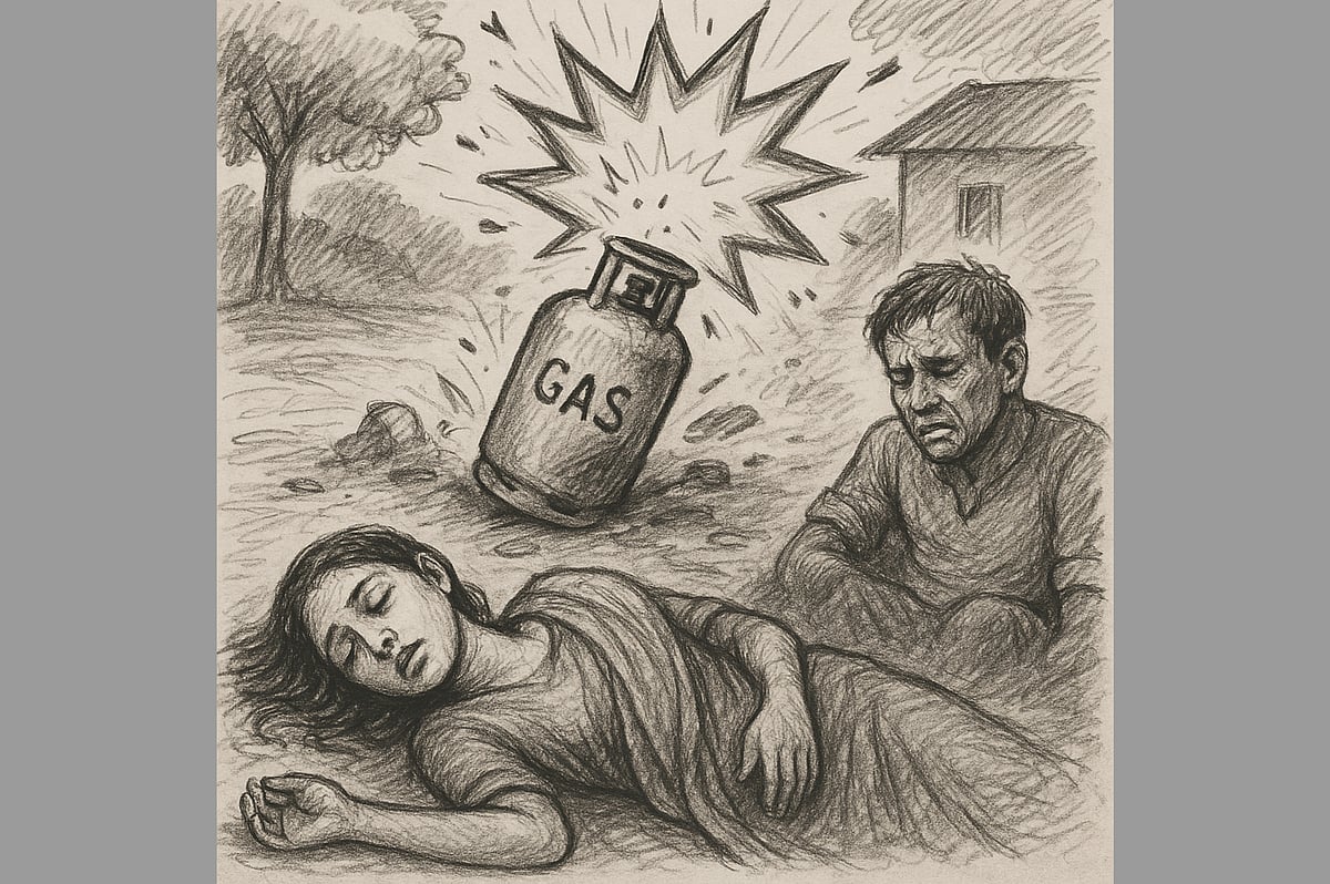 সিলিন্ডার থেকে বিস্ফোরণে নিহতের প্রতীকী ছবি