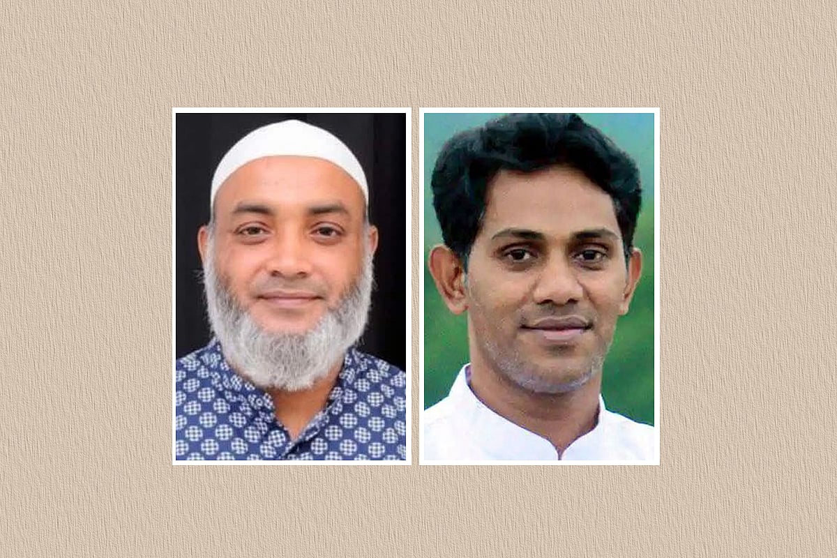 কোহিনূর আহমেদ (বাঁয়ে) ও আবুল কাশেম