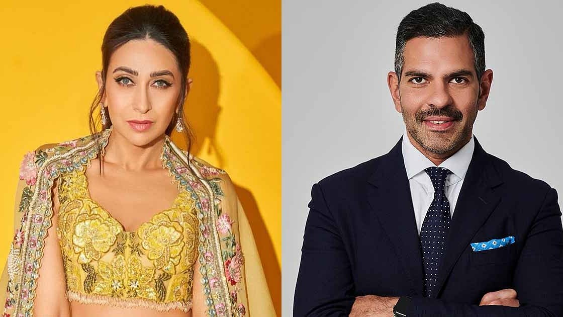 কারিশমা কাপুর ও সঞ্জয় কাপুর। কোলাজ