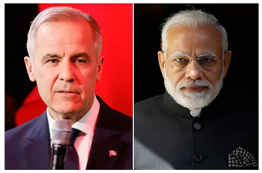 কানাডার প্রধানমন্ত্রী মার্ক কার্নি ও ভারতের প্রধানমন্ত্রী নরেন্দ্র মোদি