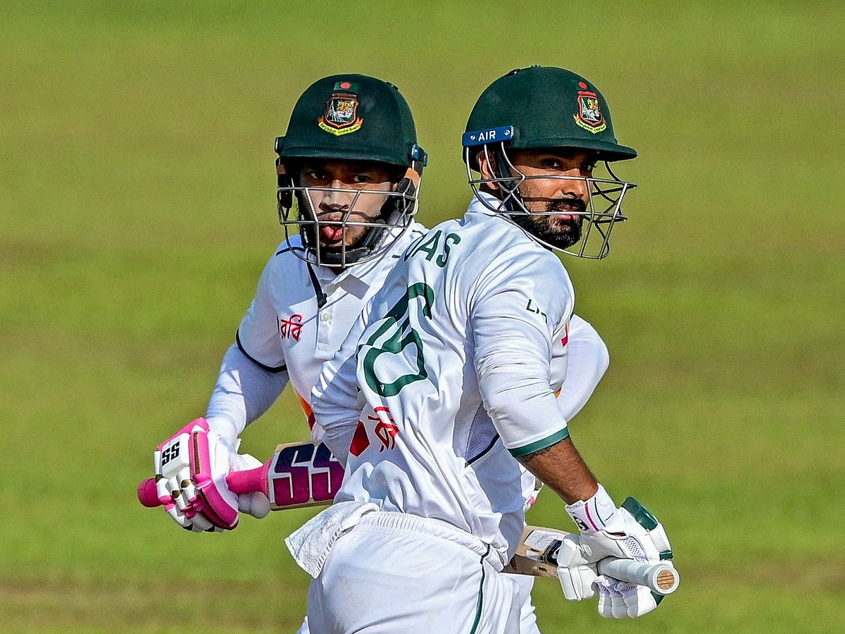 মুশফিকুর রহিম (বাঁয়ে) ও লিটন দাস