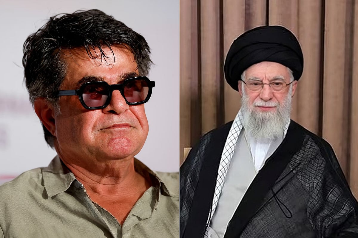 জাফর পানাহি ও আয়াতুল্লাহ আলী খামেনি। কোলাজ