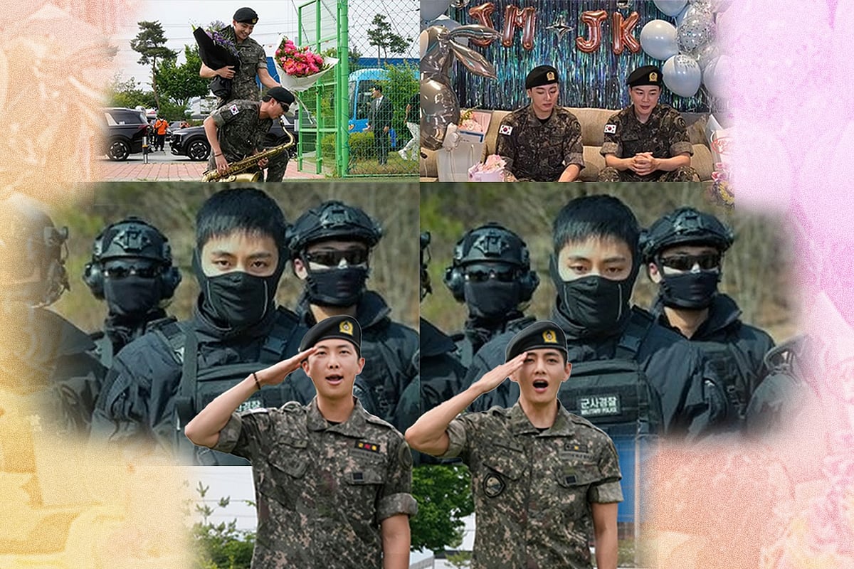 বিটিএসের সাত সদস্যদের মধ্যে ছয়জনই বাধ্যতামূলক সামরিক সেবা শেষে একে একে ফিরে এসেছেন বেসামরিক জীবনে। কোলাজ