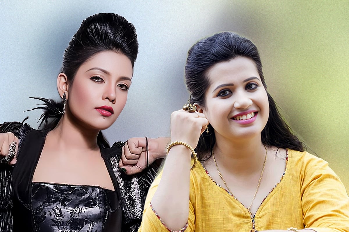 মিলা ও ন্যান্‌সি। কোলাজ