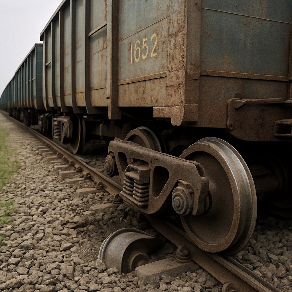 ট্রেনের চাকা লাইনচ্যুত