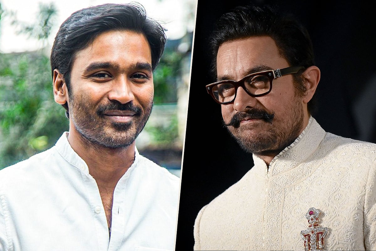 ধানুশ ও আমির খান। কোলাজ