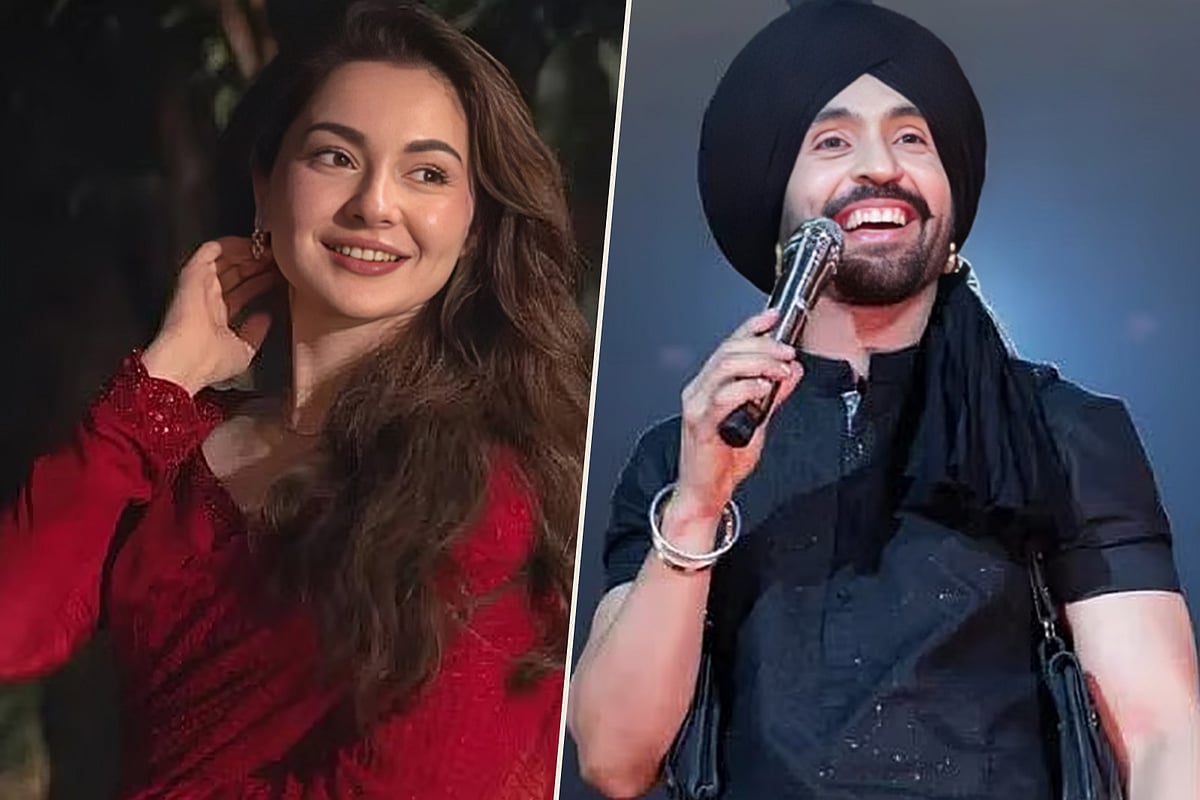 হানিয়া আমির ও দিলজিৎ দোসাঞ্জ। কোলাজ