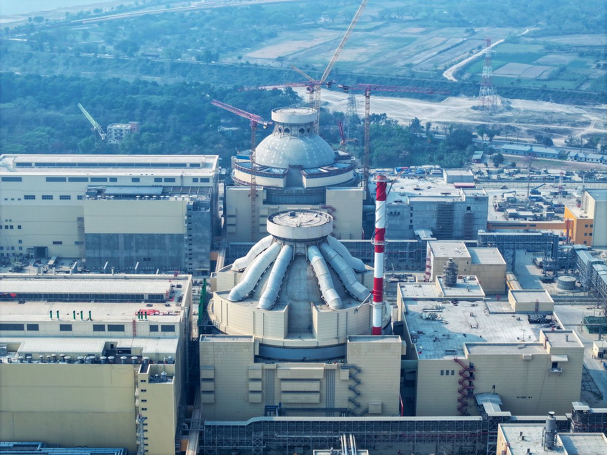 পাবনার ঈশ্বরদী উপজেলার রূপপুরে নির্মাণাধীন পারমাণবিক বিদ্যুৎ প্রকল্প