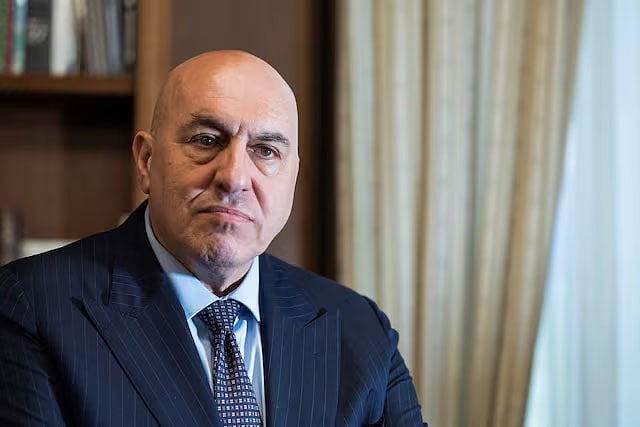 ইতালির প্রতিরক্ষামন্ত্রী গুইদো ক্রোসেত্তো। রোমে, ১৪ এপ্রিল ২০২৫