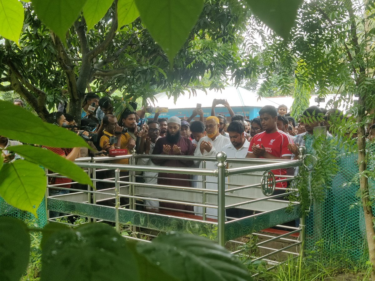 আবরার ফাহাদের কবর জিয়ারত করেন এনসিপির নেতারা। আজ মঙ্গলবার দুপুরে কুষ্টিয়ার কুমারখালী উপজেলার রায়ডাঙ্গা গ্রামে