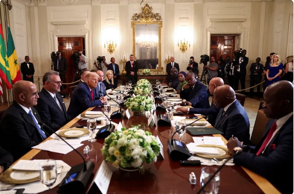 মার্কিন প্রেসিডেন্ট ডোনাল্ড ট্রাম্প ৯ জুলাই হোয়াইট হাউসে গ্যাবন, গিনি-বিসাউ, লাইবেরিয়া, মৌরিতানিয়া ও সেনেগালের নেতাদের নিয়ে তিন দিনব্যাপী যে সম্মেলন করেন তার উদ্বোধন হয়েছিল আমন্ত্রিত অতিথিদের জনসমক্ষে অপমান করার মধ্য দিয়ে।