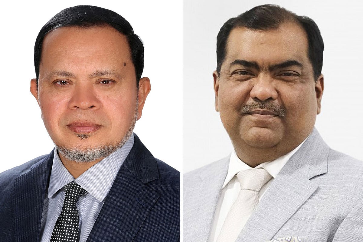 বাংলাদেশ বেসরকারি বিশ্ববিদ্যালয় সমিতির চেয়ারম্যান মো. সবুর খান ও সেক্রেটারি জেনারেল ইশতিয়াক আবেদিন