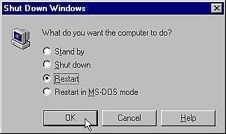 রিস্টার্ট বাটন