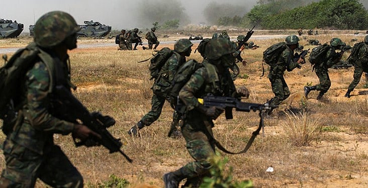 যুক্তরাষ্ট্রের সঙ্গে যৌথ মহড়ায় থাই সামরিক বাহিনী।