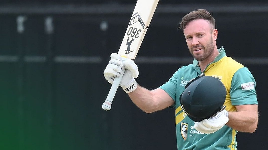 অস্ট্রেলিয়ার বিপক্ষে সেঞ্চুরির পর দক্ষিণ আফ্রিকার লিজেন্ডস এবি ডি ভিলিয়ার্স