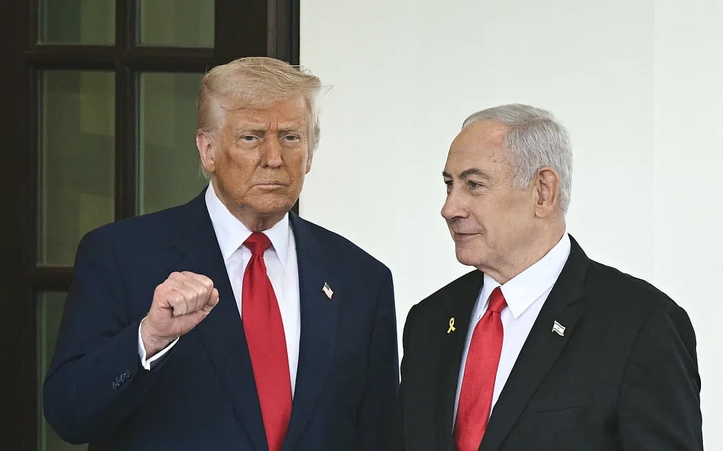 মার্কিন প্রেসিডেন্ট ডোনাল্ড ট্রাম্প ও ইসরায়েলি প্রধানমন্ত্রী বেনিয়ামিন নেতানিয়াহু