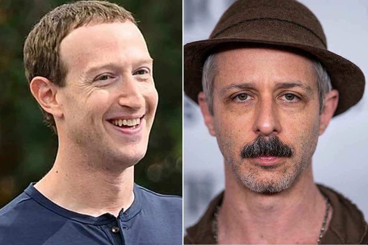 মার্ক জাকারবার্গ ও জেরেমি স্ট্রং। কোলাজ