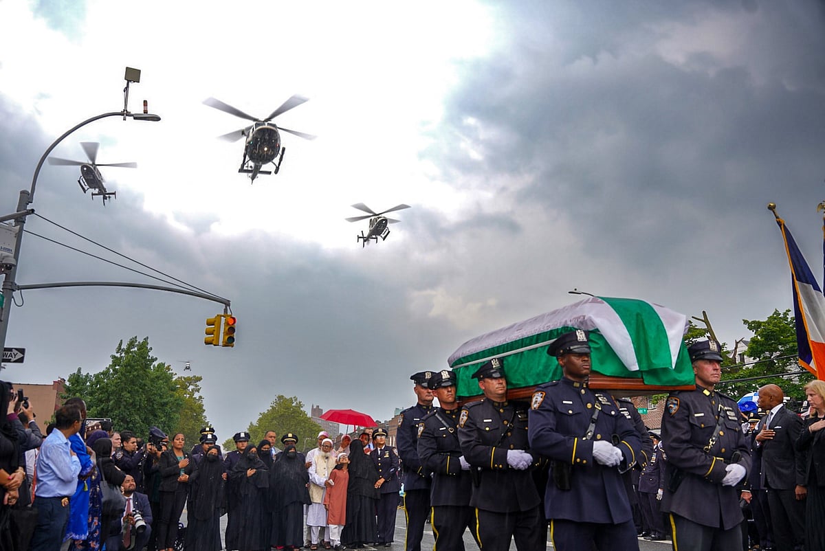 স্থানীয় সময় গতকাল বৃহস্পতিবার সকালে নিউইয়র্ক শহরের পার্চেস্টার এলাকায় দিদারুল ইসলামকে আনুষ্ঠানিকভাবে শেষবিদায় জানানো হয়