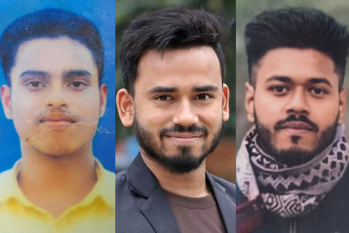 সবুজ মিয়া, মাহবুবুর রহমান ও শারদুল আশিষ (বাঁ থেকে ডানে)