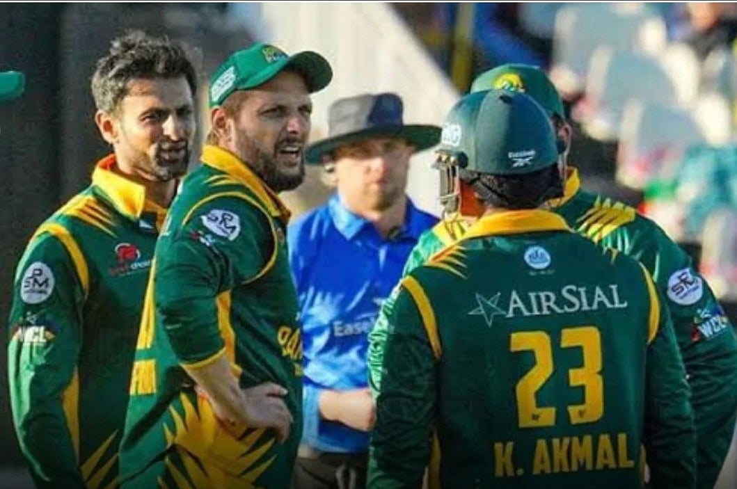 ডব্লুসিএলে পাকিস্তান চ্যাম্পিয়নসের হয়ে খেলেছেন শহীদ আফ্রিদি, শোয়েব মালিকরা