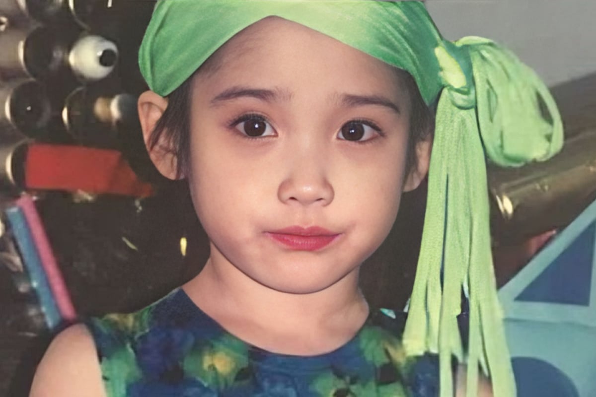 ছোটবেলায় আইইউ। ইনস্টাগ্রাম থেকে