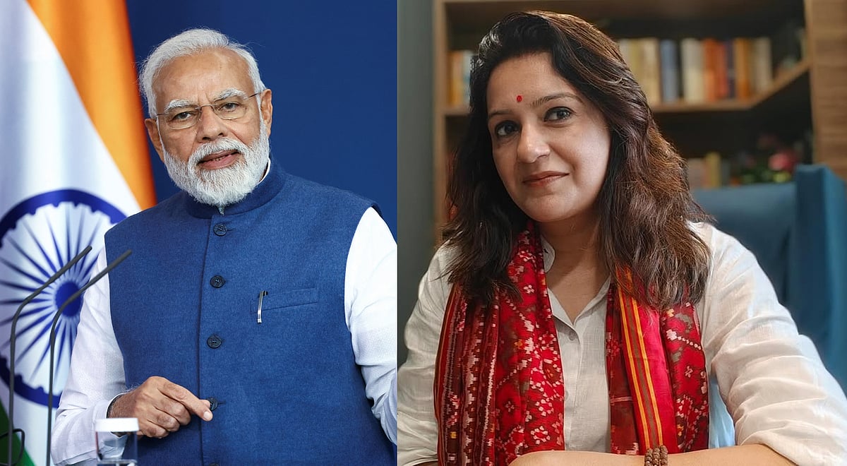 ভারতের প্রধানমন্ত্রী নরেন্দ্র মোদি ও দেশটির রাজ্যসভার সংসদ সদস্য প্রিয়াঙ্কা চতুর্বেদী